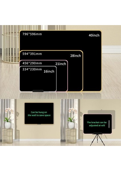 Yazı Tableti Xl Büyük Boy 21 Inç LCD Çift Taraflı, Yetişkinler ve 3+ Çocuklar Için Yazı Tahtası, Çizim Yazma Karalama Tahtaları, Eğitim Öğrenme Aracı Için Çizim Tahtası 46 x 30CM Xlb-21 modelleri