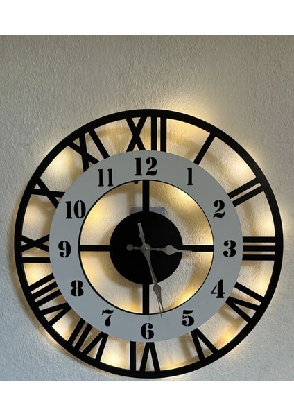 Duvar Saatı Beyaz Temalı