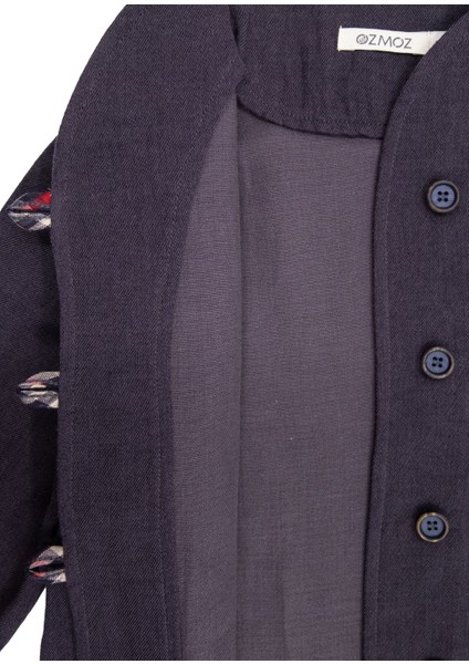 Organik Müslin Antrasit Baharlık Kız Çocuk Ceket modelleri