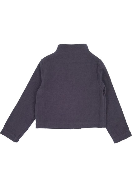 Organik Müslin Antrasit Baharlık Kız Çocuk Ceket indirimleri