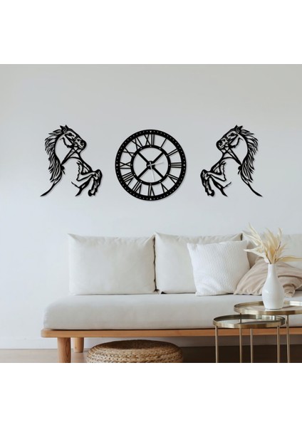Duvar Saati At Figürlü