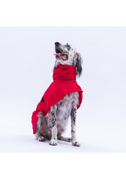 Kırmızı Colombia Prime Orta ve Büyük Irklar Için Köpek Yağmurluğu Köpek Kıyafeti Su Geçirmez Yağmurluk modelleri