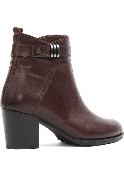 Kadın Kahverengi Fermuarlı Deri Bot fırsatları