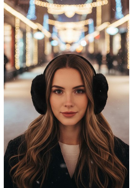 Peluş Katlanabilir Yumuşak Dokulu Kulaklık