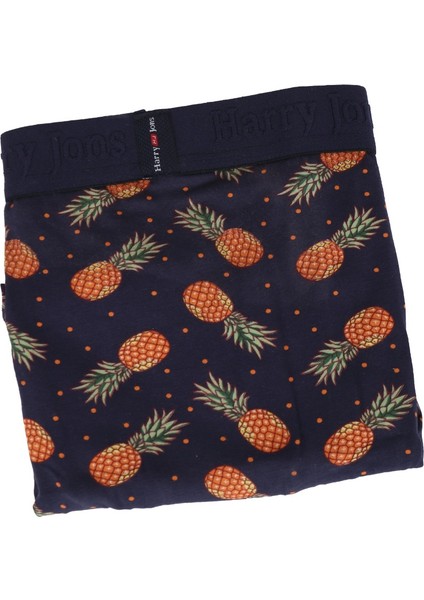 Erkek Boxer Desenli Beli Lastikli 3 Adet