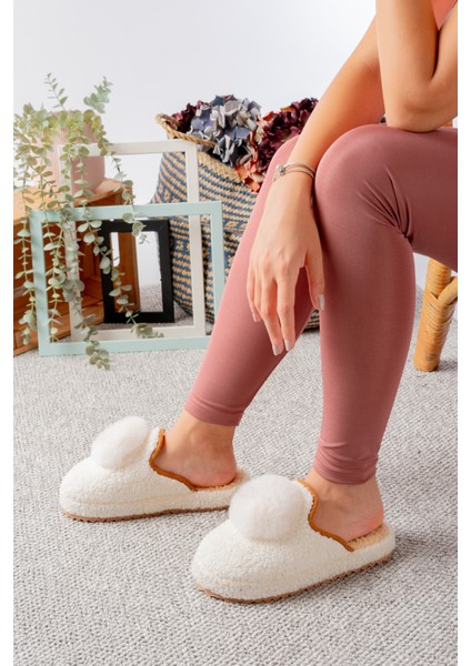 Kadın Ev Terliği Ponpon Şık Giyim Hediyelik Çeyiz Bohça Misafir Terliği fiyatları