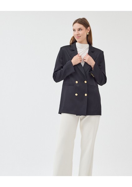 Kadın Kruvaze Kapamalı Reglan Kollu Fletolu Cep Detaylı Ceket fiyatları