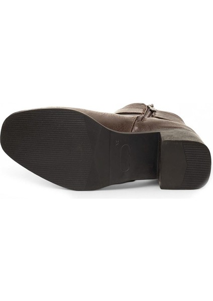 Kahve Femuarlı Topuklu Tokalı Günlük Kadın Bot fırsatları