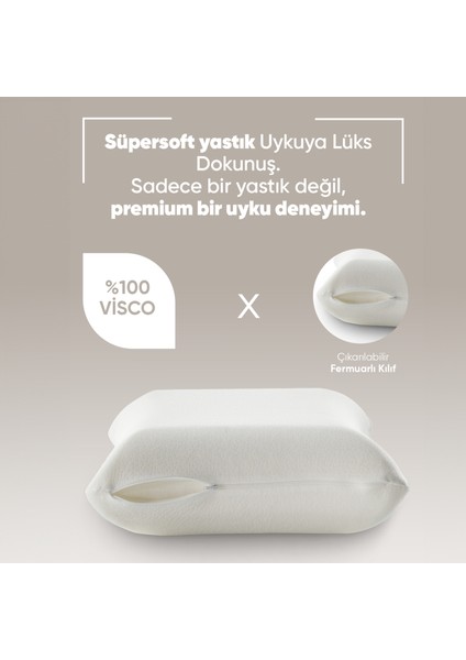 Termal Visko Yastık Isı Dengeleyici - Akıllı Lüx Visco Yastık - Isı Hafızalı Tombul Ortopedik Yastık fırsatları
