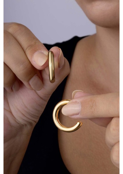 Altın Kaplama Halka Çelik Küpe fiyatları