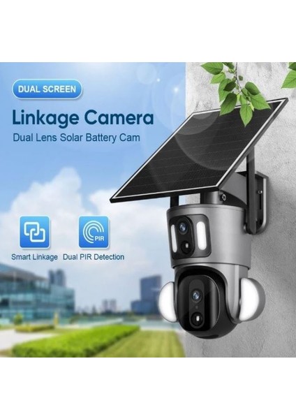 4 Mp 2 Kameralı Solar Ptz 4g Sim Kartlı Smart Kamera