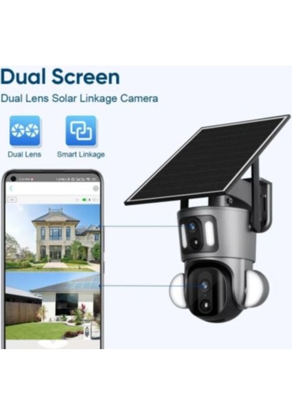 4 Mp 2 Kameralı Solar Ptz 4g Sim Kartlı Smart Kamera modelleri