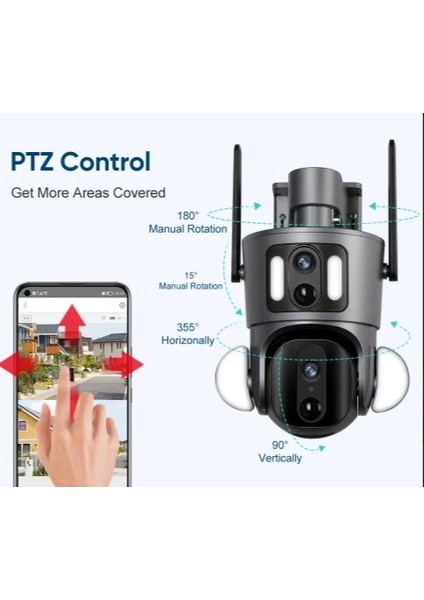 4 Mp 2 Kameralı Solar Ptz 4g Sim Kartlı Smart Kamera fırsatları