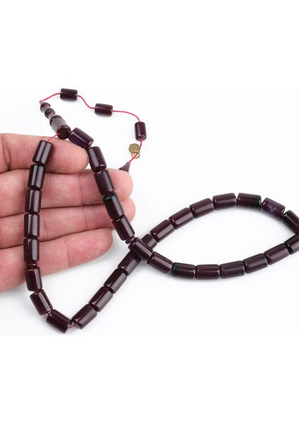 Kadim Katalin Eski Kalemlik Obje Usta Işi Imzalı Kesme Kesim 8X12MM Tesbih -Vişne Çürüğü modelleri