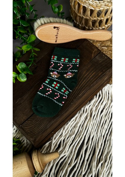 Pamuklu Yılbaşı Çocuk Çorap