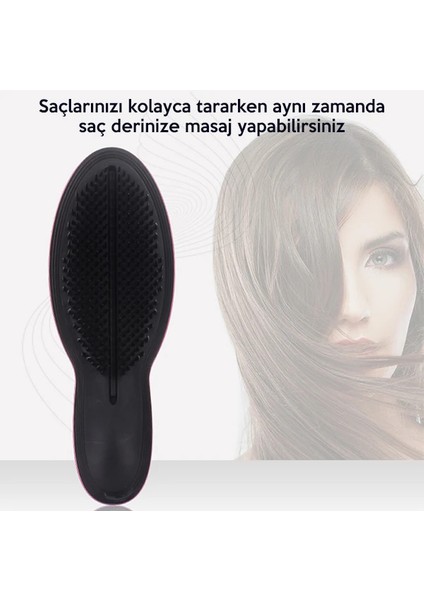 Ezere Siyah Saç Açma ve Tarama Fırçası Saç TARAĞI-(1903) fiyatları