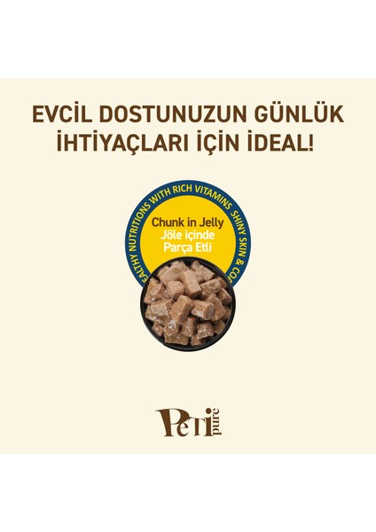 Tavuklu Yaş Kedi Maması 85 gr x 24 Adet – Jöle Içinde Parça Etli - Yetişkin Kedi fırsatları