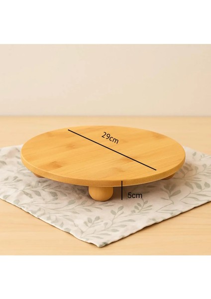 Bambu Top Ayaklı Yuvarlak Stand 29X29CM fiyatları