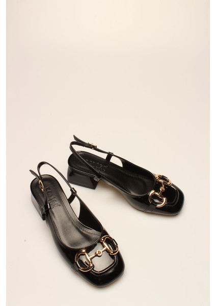 Idil Siyah Rugan Tokalı Kadın Topuklu fiyatları