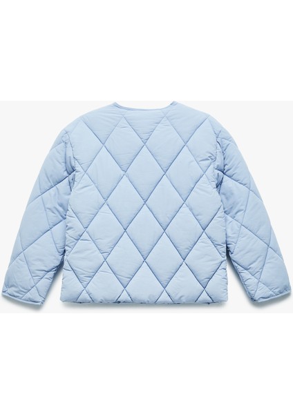 Uzun Kollu Bisiklet Yaka Cepli Kapitone Mevsimlik Mont fiyatları