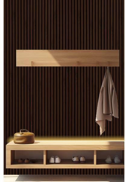 Mdf Ahşap Akustik Duvar Paneli 60X275 cm -Altın Meşe indirimleri