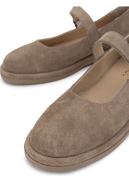 Kadın Hakiki Deri Bej Süet Casual Ayakkabı 766 40206 Bn Ayk SK25-26 Bej Suet modelleri