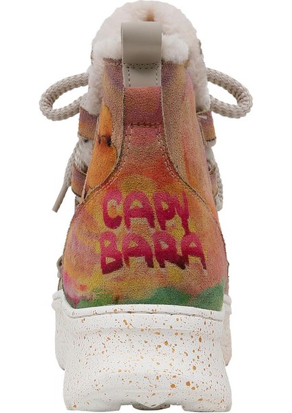 Kadın Vegan Deri Bej Bot - Capybara Tasarım indirimleri