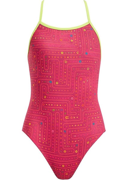 Tmt Packed Pink Bağlamalı Kız Çocuk Antrenman Mayosu