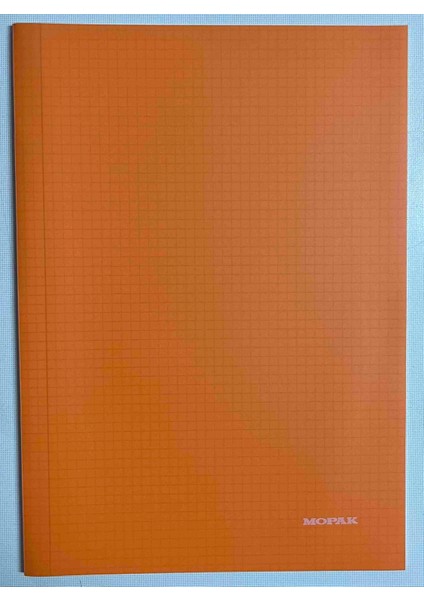 A4 40 Yaprak Kareli Pp Kapak Dikişli Defter Turuncu