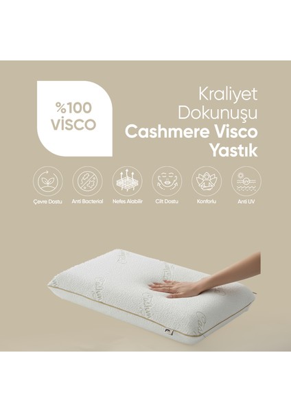 Kaşmir Visco Yastık - Özel Büyük Boy Cashmere Uyku Yastığı - [ortopedik] Kaşmir Kumaş Visko Yastık fiyatları