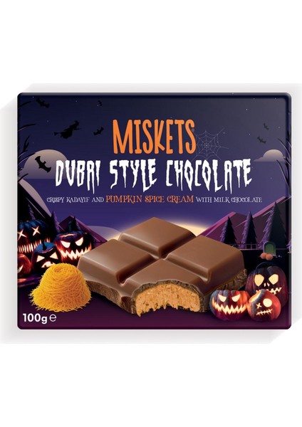 Balkabağı Dolgulu Dubai Çikolatası 100 gr