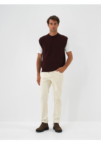 Erkek Bordo Yumuşak Dokulu Regular Fit Süveter fiyatları