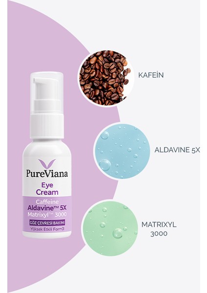 Göz Kremi 30ML – Kafein + Peptit + Hyaluronik Asit – Morluk, Göz Altı Torbası ve Kırışıklık Karşıtı fiyatları