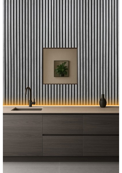 Mdf Ahşap Akustik Duvar Paneli 60X275 cm - Açık Taş fiyatları