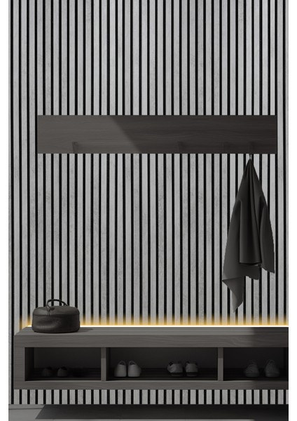 Mdf Ahşap Akustik Duvar Paneli 60X275 cm - Açık Taş modelleri