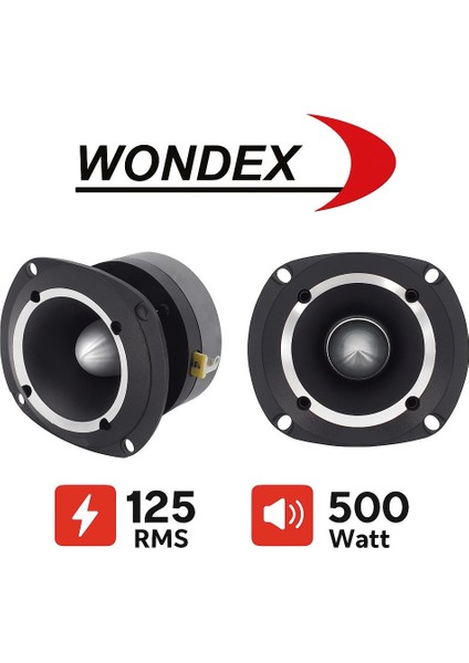 Wdx-77 Spl Dome Tweeter Çifti 1000WAT-250W Rms 10 cm Tiz 1. Sınıf Kalite