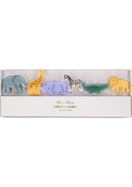 - Mini Candles - Mini Hayvan Mumları - 6'lı