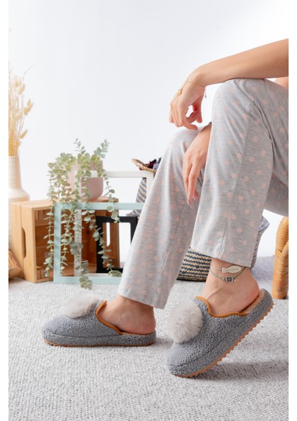 Kadın Ev Terliği Ponpon Şık Giyim Hediyelik Çeyiz Bohça Misafir Terliği fiyatları