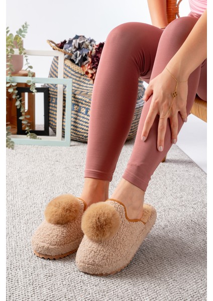 Kadın Ev Terliği Ponpon Şık Giyim Hediyelik Çeyiz Bohça Misafir Terliği modelleri