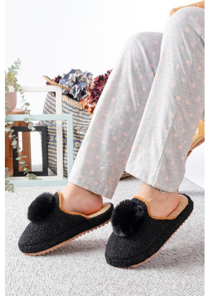 Kadın Ev Terliği Ponpon Şık Giyim Hediyelik Çeyiz Bohça Misafir Terliği modelleri