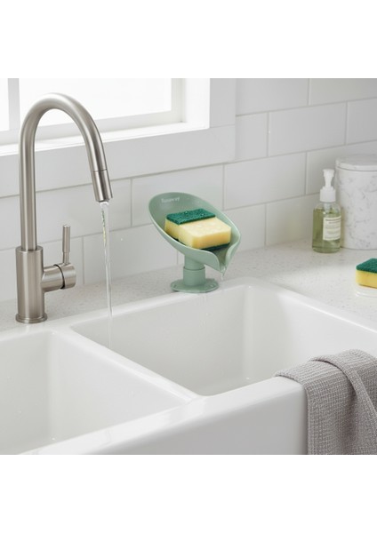 Vantuzlu Su Giderli Sabunluk Paslanmaz Çelik Banyo ve Mutfak için