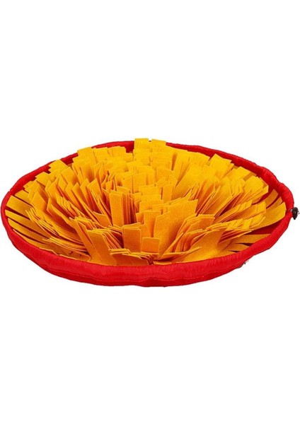 Köpek Yavaş Besleme Matı Mama Bulmaca Matı - Köpek Interaktif Oyuncak (Sarı)