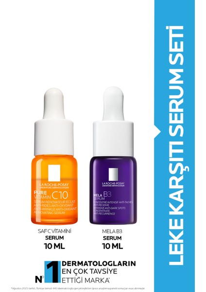 Leke Karşıtı Serum Seti Vitamin C Serum 10 ml & Mela B3 Serum 10 ml