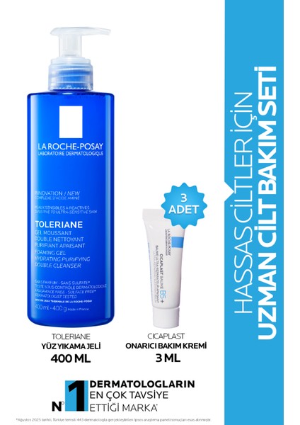 Toleriane Hassas Ciltler Dahil Tüm Ciltler İçin Temizleme Jeli 400 ml modelleri