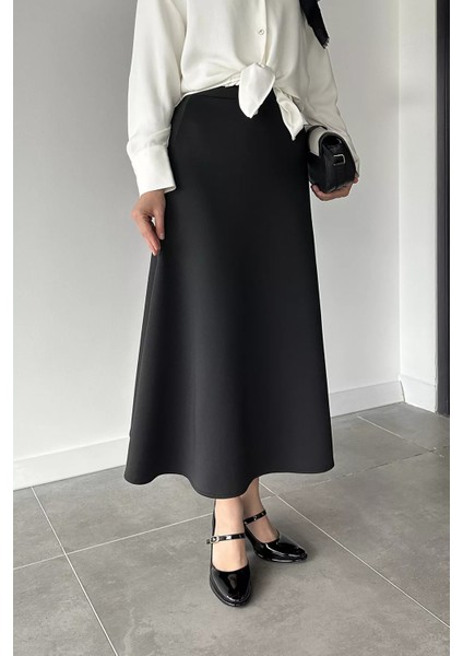 Bel Lastikli Scuba Tesettür Kiloş Etek P-00018921