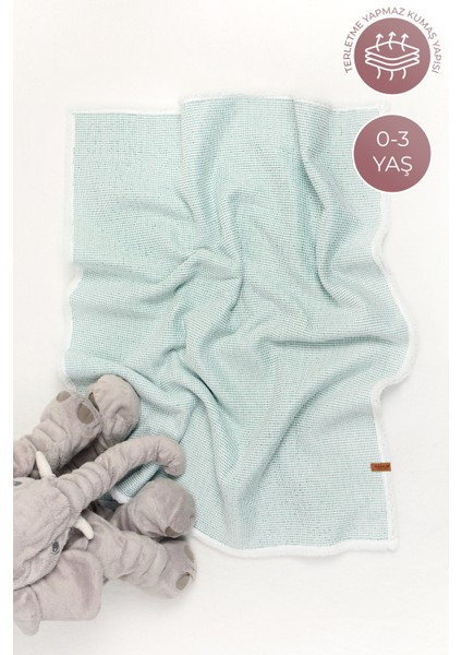 Pouf Bebek Çocuk Battaniyesi 100 x 120 cm Koyun Tüyü Battaniye Alize Yeşil modelleri