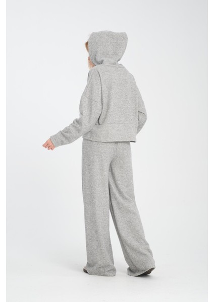 Selanik Kumaş Kısa Kesim Sweatshirt - Kapüşonlu Rahat Kalıp