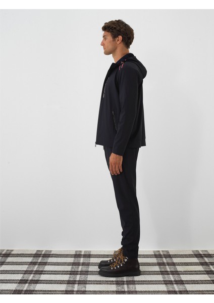 Erkek Lacivert Esnek Dokulu Regular Fit Jogger Pantolon fırsatları