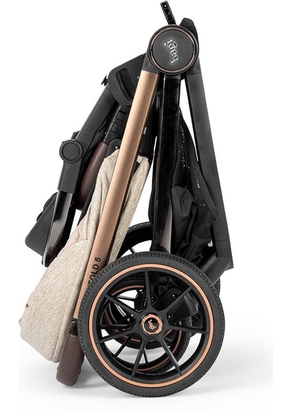 Easyfold 5 Black Cosmo Travel Sistem Bebek Arabası Beige