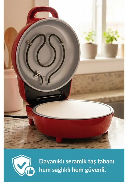 | Çok Amaçlı Taş Fırın | Pizza, Lahmacun, Ekmek ve Tandır Yapma Makinesi- Dm SO07 - Siyah, Kırmızı, Beyaz fırsatları